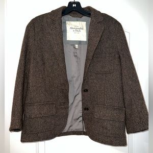 Abercrombie & Fitch brown wool blazer size large